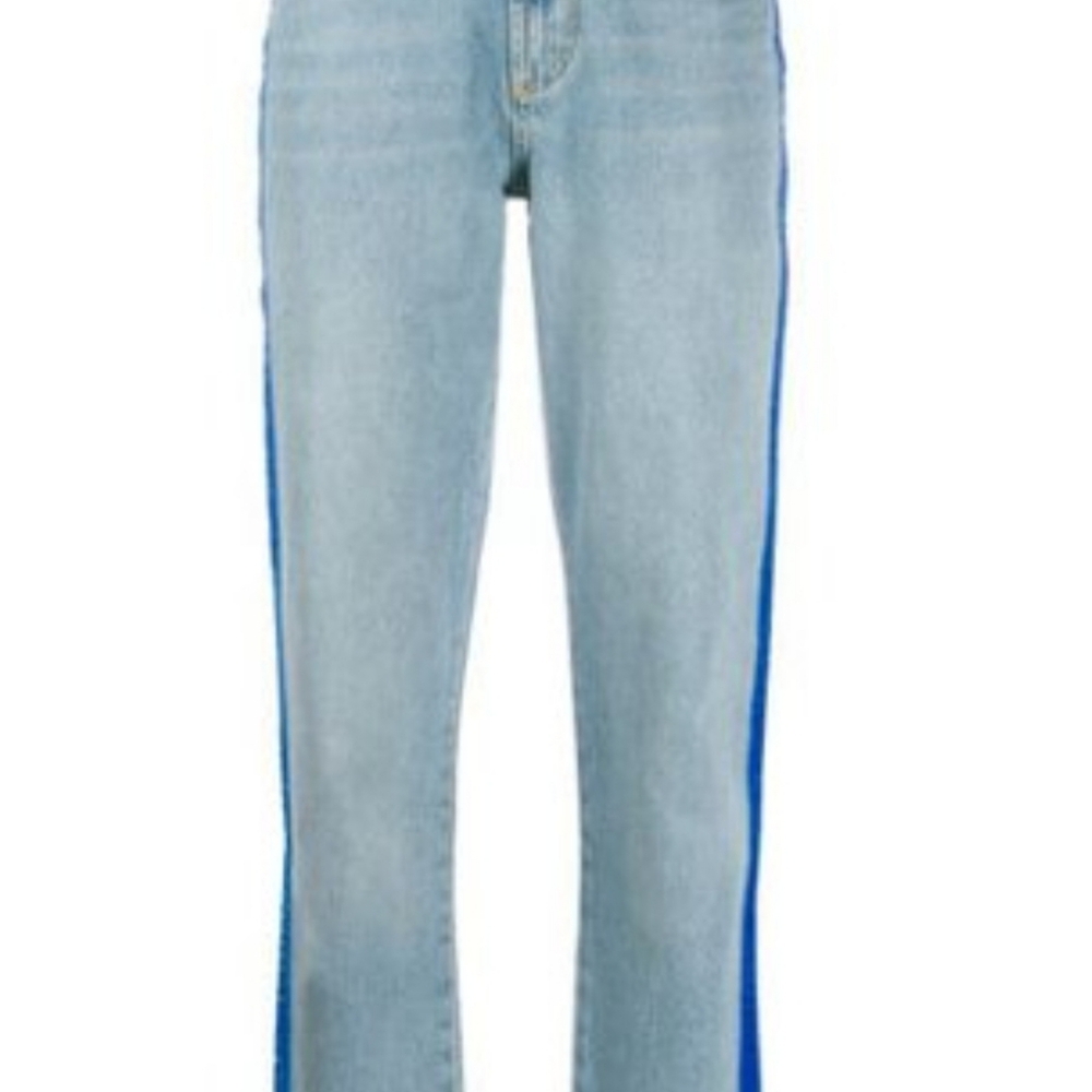 FIORUCCI TARA BLUE VELVET STRIPES JEANS sz.26
